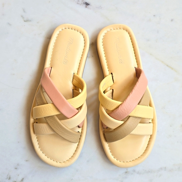 NWT Madewell Leeanndra slide in pastel multi size 8 - Picture 7 of 10